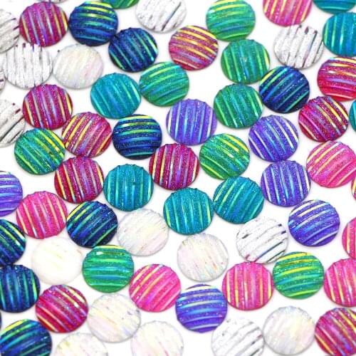 50Pcs AB Resin Round Rhinestones For Clothes 12MM Crystal Flat Back Gems DIY Wedding Dresses Strass Scrapbooking Craft