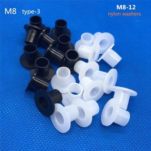 Screw gasket M8 plastic nylon washers the step T-type spacer insulation gasket seals gasket Ring bolt thread protector