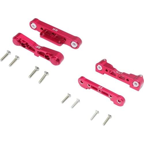 1Pcs Racing Aluminum Rear Lower Suspension Mount & 1Pcs Front Lower Suspension Mount Set for Arrma 1/8 Kraton