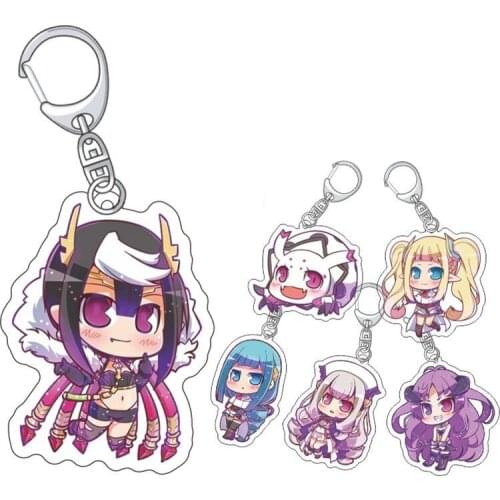 Anime So I'm a Spider, So What? Kumoko Zagan Analeit Julius Acrylic Figure keychain Keyring Decoration Collection Model Toy