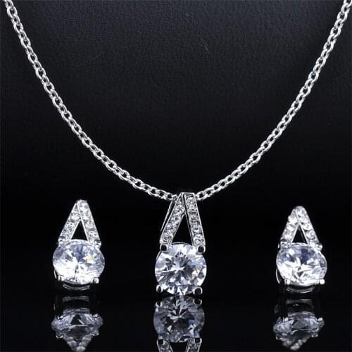 Free Shipping 2014 hot sale fashion jewelry sets necklace earrings GLDT0683