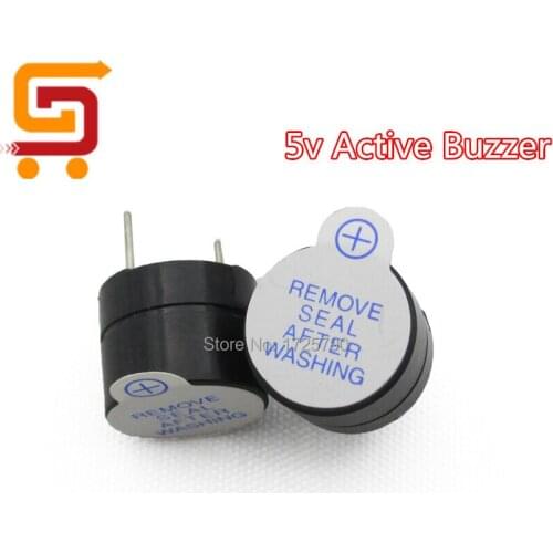 Free Shipping 50pcs Mini Magnetic Active Buzzer 5v Alarm Sounder Speaker