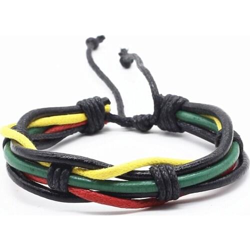 Fashion Trendy Handmade Braid Vintage Wrap Rope Weave Female Femme Homme Male Leather Women Bracelet For Women Men Jewelry