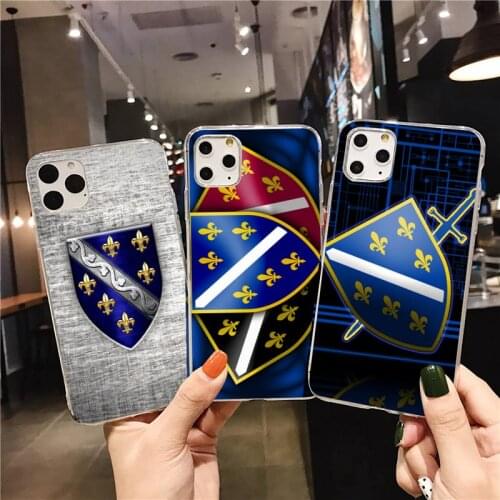 Bosnia and Herzegovina flag Phone Case for iphone 12 pro max 11 pro XS MAX 8 7 6 6S Plus X 5S SE 2020 XR cover