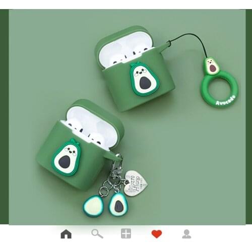 For Xiaomi Air 2 2s 2SE Case Cute Avocado Cartoon Silicon Protect Cover Airdots Pro 2S Bluetooth Wireless Earphone Case air2pro