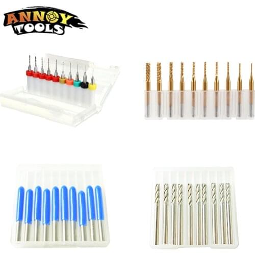 10pcs drill bits PCB cutter CNC router for CNC engraving machine cutter woodworking