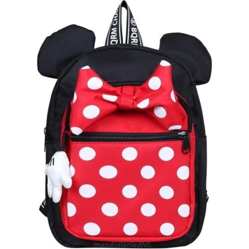 Disney Mickey Mouse Bacpack Minnie Childrens Bag Lovely Mickey Minnie Mouse Pattern Backpack Wink Kids Christmas Gifts Birthday