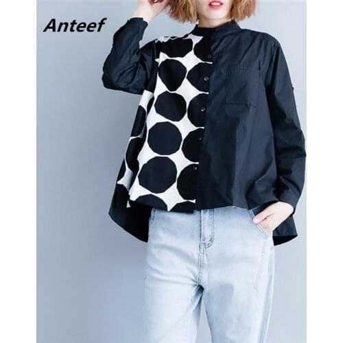 Long sleeve cotton linen spring vintage korean plus size Casual loose blusas shirt women elegant blouse 2021 clothes ladies tops