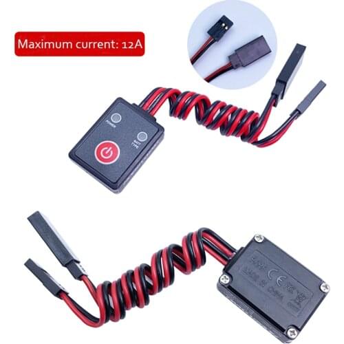 Hobbywing Electronic Power Switch 12A 2S waterproof for RC receiver low voltage battery capacity indication