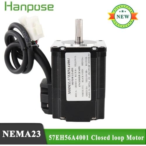 Nema23 Hybrid Step-servo motor 1.3N.m Stepper Motor 4.0A 57EH56A4001 Closed Loop Servo Driver CL57 for CNC Controller
