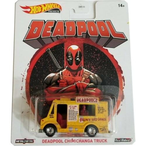 Hot Wheels 1/64 Car DEADPOOL CHIMICHANGA TRUCK Movie'Car Real Rides Metal Diecast Model Car