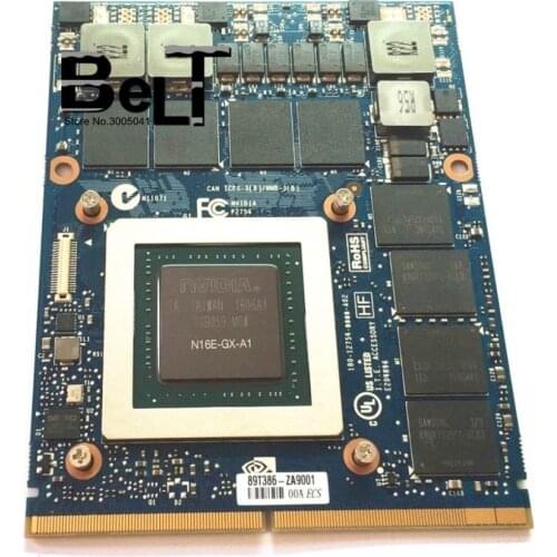 Original N16E-GX-A1 GTX 980M GTX980M 8G Graphic Video Card for Dell Alienware 18 M18X R2 R3 R4 /HP /MSI/ Clevo notebook