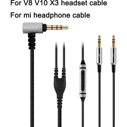 Headphone Cable for sol Republic Master Tracks HD V8 V10 V12 X3 Earphone 3.5mm to 2.5mm Audio Replacement Wire for iPhone xiaomi
