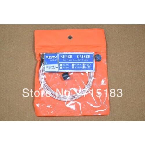 Nagoya RC-142 5 Meter Coaxial Extend Cable(Silver) SO239 to PL-259 for Mobile Radio