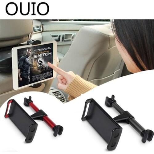 OUIO Car Back Seat Headrest Mount Bracket Auto For iPad Tablet PC For Acura Chevrolet Cruze Aveo Peugeot 307 308 Seat Leon Mazda