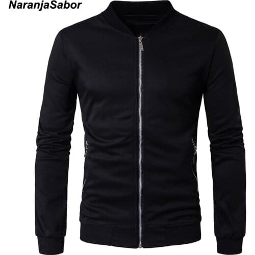 NaranjaSabor 2020 Spring Autumn Mens Jackets Casual Hoodies Mens Coats Sweatshirts Male Tracksuit Jacket Mens Brand Clothing