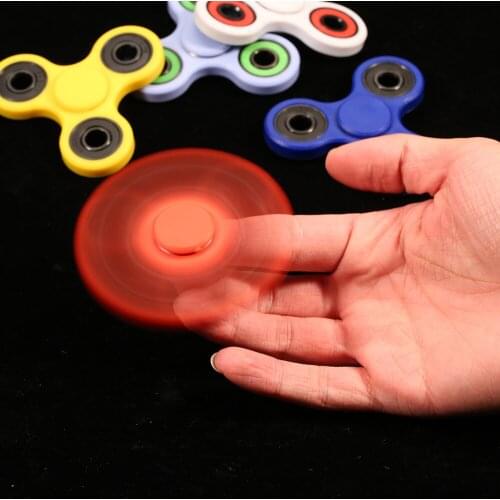 Hot Fun Triangle Hand Spinner Finger ADHD Gyro Focus Fidget Finger Spinner For Austim Hand Relieves Stress Robot Toy Part