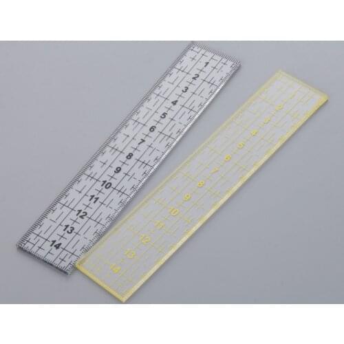 1Pc Patchwork Ruler Sewing Tailor Measuring Tools Quilting Ruler Seam Sewing Foot School Stationery Supplies Drawing Sewing Tool