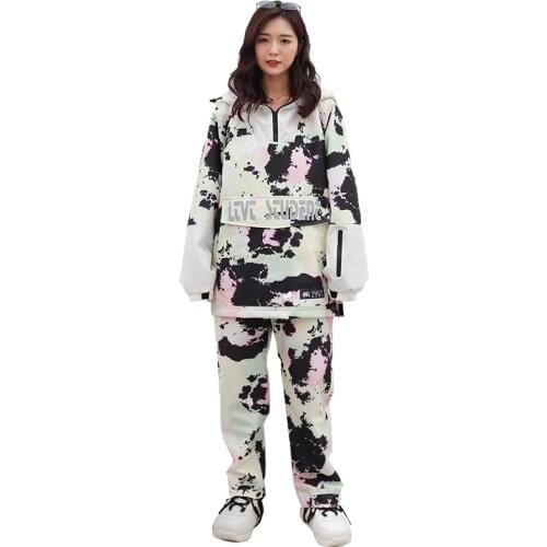 LTVT Men And Women Ski Suit Ski Jacket Ski Pants Winter Warm Windproof Waterproof Outdoor Sports Snowboard Ski Coat Trousers