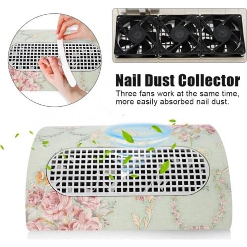Nail Tools Nail Dust Collector 3 Fans Vacuum Cleaner Tool Nail Art Salon Tool 100-240V Nails Accessoires