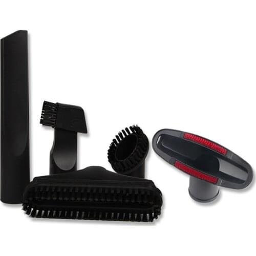 5pcs Square Brush Flat Brush Nozzle Suction Head Attachment Set for Universal 32mm Household Vacuum Cleaner Accessories