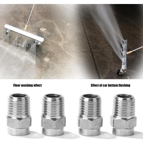 4pcs Thread Type Replacement Spray Nozzle Tip 40 Degree 4000 PSI for Pressure Washer Water Broom Undercarriage Surface Cleaner