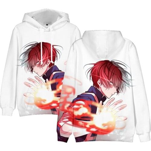 New Arrival 3D Print Comic My Hero Academia Hoodies Men Sweatshirt Women Tracksuits Autumn Boys Girls Casual White Pullovers