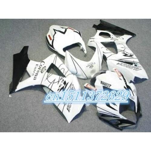 New White Black Fairing for A GSXR1000 07 08 GSXR1000 2007 2008 GSX-R1000 K7 R1000 07-08 for SUZUKI 07 08 set