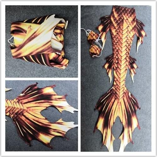 Customized Adult Mermaid Tails With Monofin Swimsuit Cosplay for Women Bikini Bathing Suit Costume Swimmable Swimsuit for Summer
