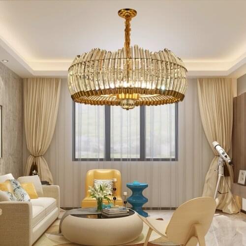 Postmodern crystal chandelier designer new light luxury creative Nordic living room bedroom dining room lamps