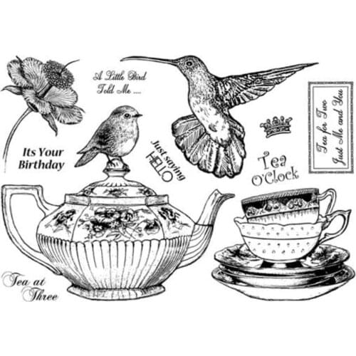 Bird Transparent Clear Silicone Stamp/Seal for DIY scrapbooking/photo album Decorative clear stamp A7143