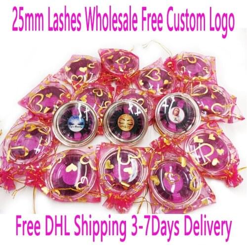 Mink Eyelashes Wholesale 3D/6D Dramatic/Long/Soft Mink Lashes False Cruelty Free Mink Eyelashes Makeup Fake Eyelashes Bulk 25MM