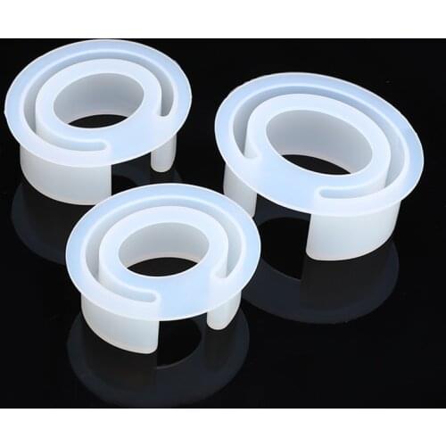 Silicone Egg Shaped Bracelet Mould Dry Flower Epoxy Resin Mold Open Design Bangle Mould DIY Jewelry Making Tools