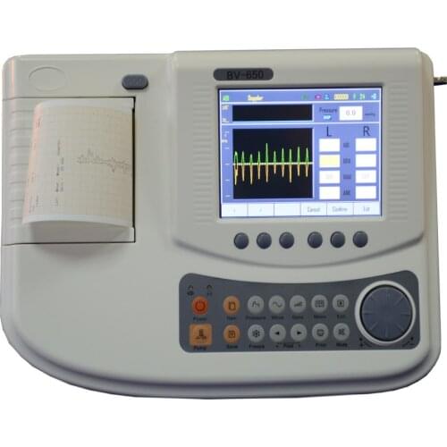 ABI vascular doppler PAD doppler system 5.7'' color LCD bidirection PPG probe thermal printer and rechargeable battery TBI BV650