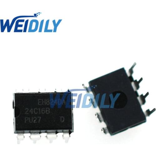 10PCS/LOT 24C16 AT24C16 24C16N at24c16 DIP-8 storage chip Wholesale dip8