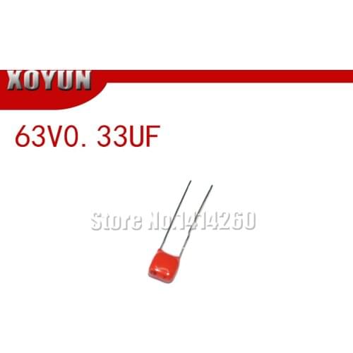 10PCS CBB 63V0.33UF 63V334K 63V330NF 5MM