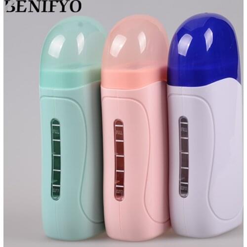 100G Wax Hair Removal Portable Epilator Roll on Depilatory Heater Paraffin Epilation Electric Single Handheld EU Plug Care Tool