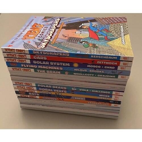 19 Books/Set English Science Comics Plants Animals Enlightenment Primary School Children Storybook Picture Novel