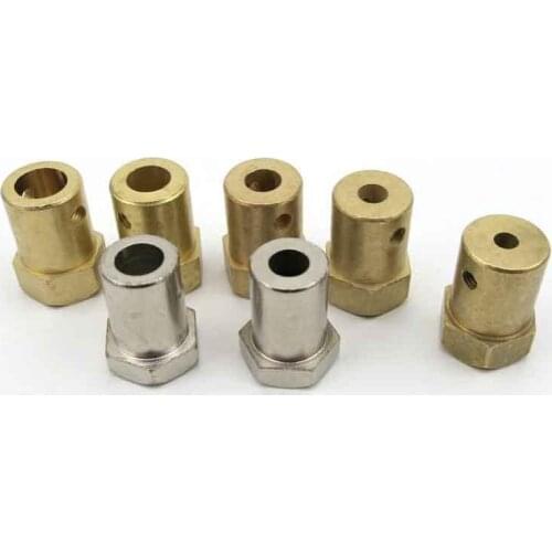2/3/3.17/4/5/6/7/8mm Brass Steel Hexagonal coupler / Tire Connector Coupling / Hardware Metal Parts / DIY Handmade Accessories