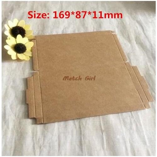50pcs/lot-16.9*8.7*1.1cm Brown Carton Kraft Box, Kraft Packaigng Paper, Storage Boxes for Phone Soap Gift Jewelry