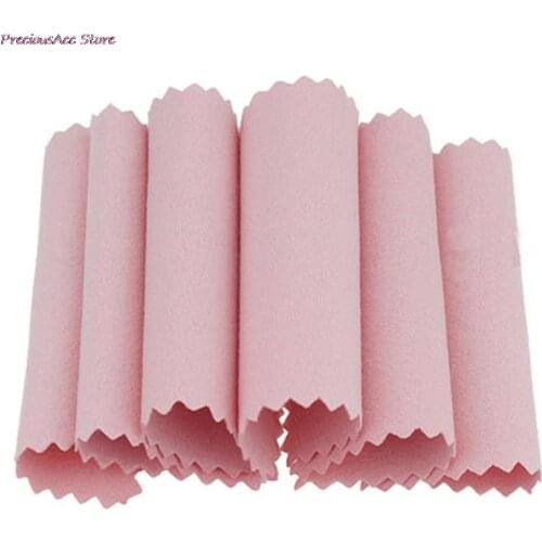 50 PCS/Bag Clean Cleaning Cloth Polishing Cloth for Sterling New Gold Platinum Jewelry Anti Tarnish 8cm*8cm/3.15in*3.15in