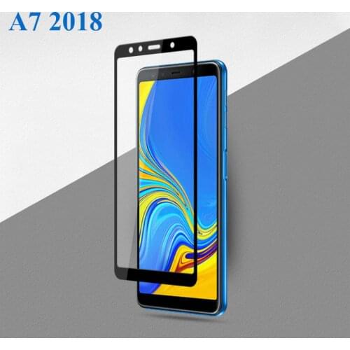 A7 2018 Protective Glass For Samsung Galaxy A7 2018 A750 A50 A40 Full Cover Screen Protector For Samsung A7 2018 Tempered Glass