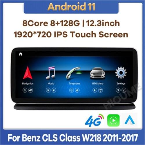 12.3" 8Core CPU 8G RAM Android 10 Car Radio Multimedia Player GPS Navigation for Mercedes Benz CLS Class W218 2011-2017 CarPlay