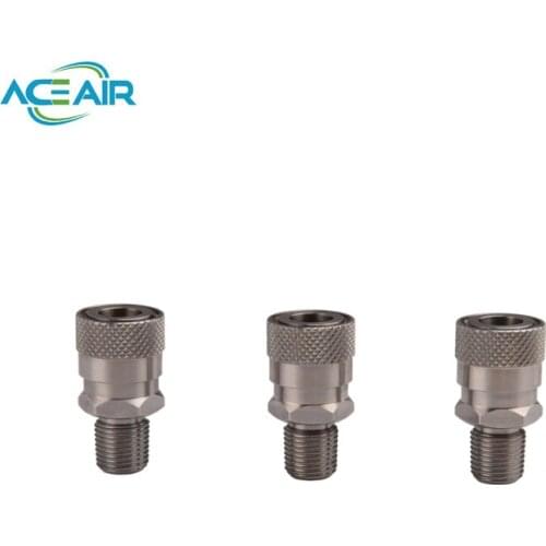 Paintball Quick Connect Male Stainless Steel Female 1/8BSP 1/8NPT M10