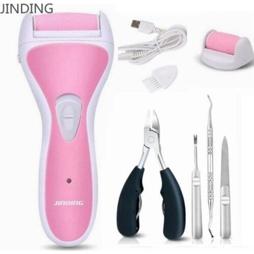 Electric Pedicure Foot Care Tool Smooth Machine Sawing File For Heel Feet Dead Skin Callus Remover 3 Grinding Head