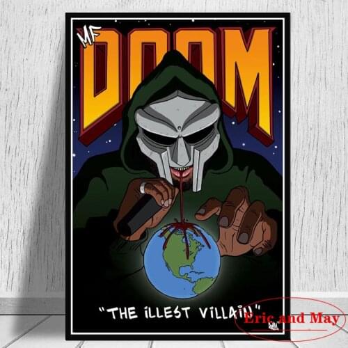 Madvillain Mf Doom Madlib Hip Hop Rap Music Album Star Vintage Decor Picture Canvas Painting Room Decoration Aesthetic Cuadros