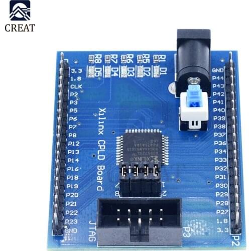 Xilinx XC9572XL CPLD Development Board Brassboard Learning Board JTAG Interface DC Power Supply with Switch