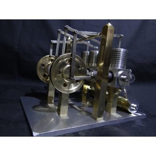 Stirling Engine V8 Mini Mini Generator Alpha Birthday Gift Physical Toys Mini Engine