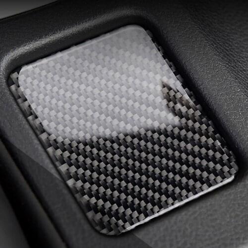 Carbon Fiber Seat Heating Button Frame Cover Trim for Subaru BRZ 86 2013-2017 High Temperature and Friction Resistance Feature