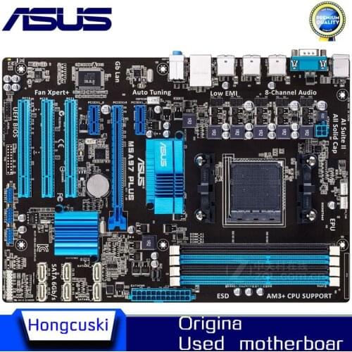 Original motherboard for ASUS M5A97 PLUS Socket AM3 DDR3 16GB USB2.0 SATA3 970 Desktop motherboard Free shipping